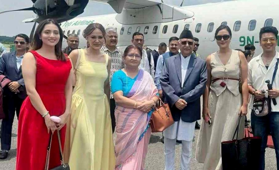मिस युनिभर्स नेपाल’लाई प्रधानमन्त्रीले दिए शुभकामना