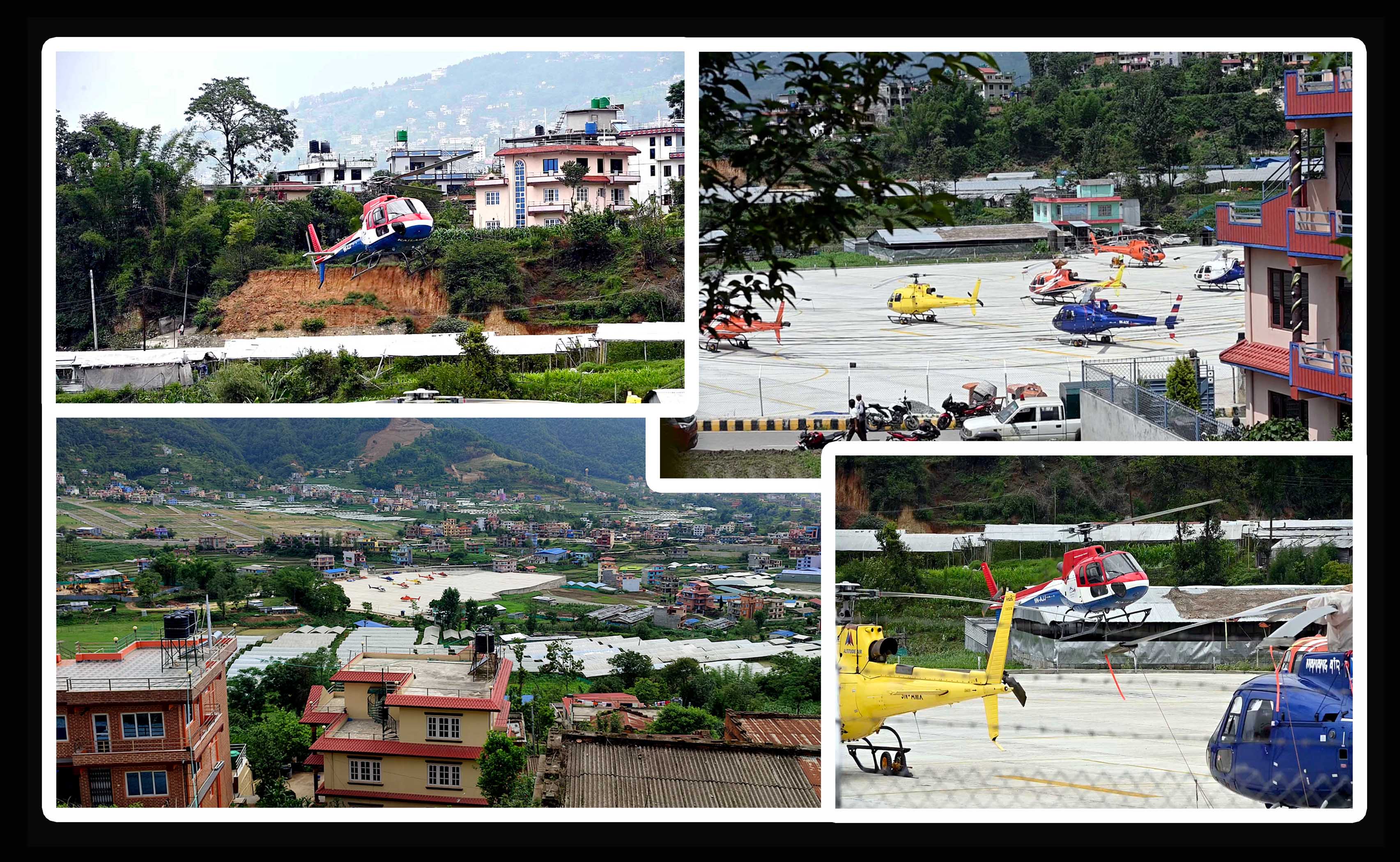 भक्तपुरको नलिनचोकमा संसारकै दूर्लभ हेलिपोर्ट