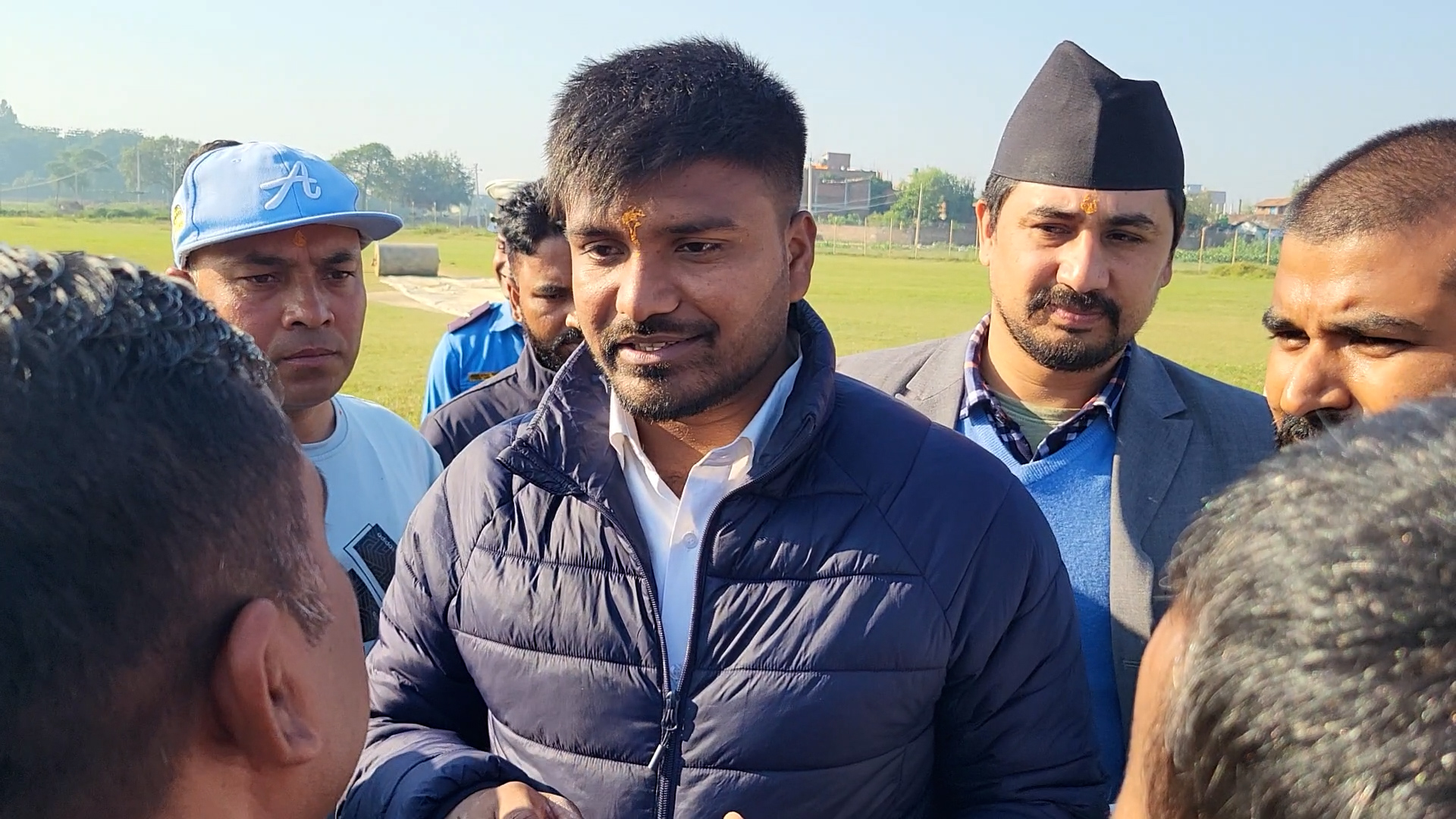 जनकपुरधामको निर्माणाधिन रंगशालाको निरीक्षण