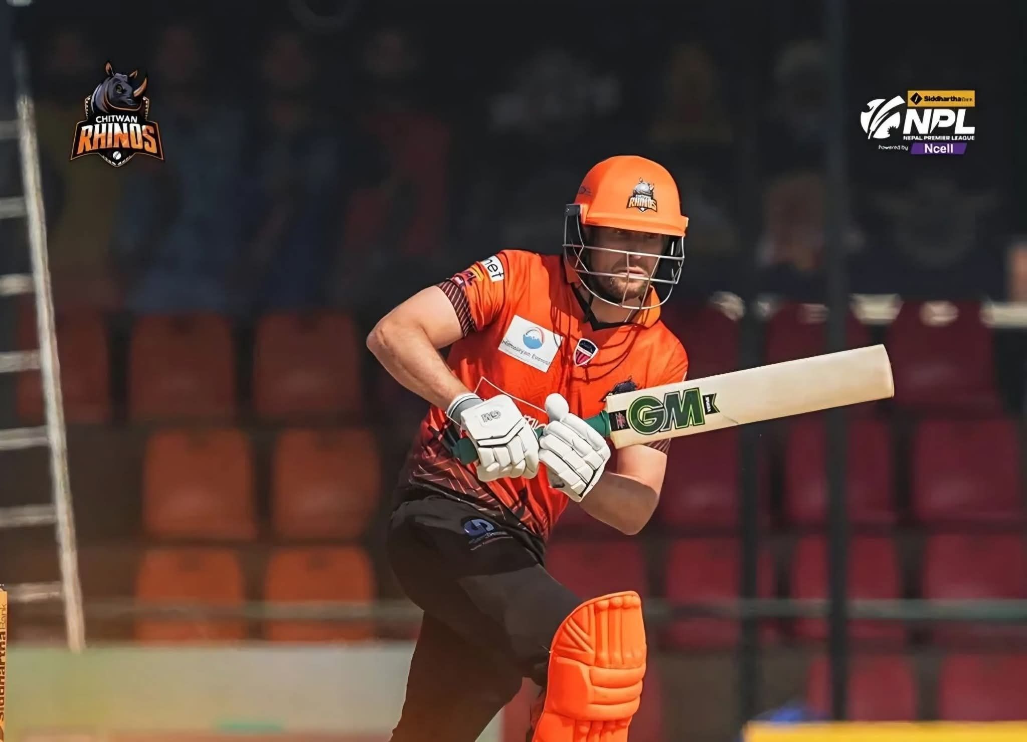 चितवन राइनोजले दियो जनकपुर बोल्ट्सलाई १७७ रनको लक्ष्य