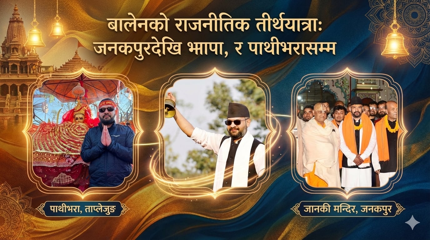 'ओली गढ' पसेका  बालेनको राजनीतिक तीर्थयात्रा