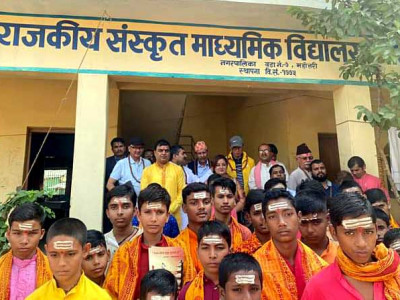 शैक्षिक पर्यटकीय गन्तव्य बन्दै संस्कृत विद्यालय