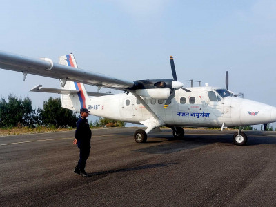 रेसुङ्गा विमानस्थलमा परीक्षण उडान