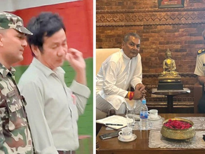 प्रधानसेनापतिसँग सैनिक मुख्यालयमा परामर्श गर्न पुगे साम्पाङ र प्रसाईं