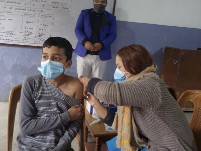कर्णालीका २० हजार बालबालिकालाई मोर्डनाको खोप लगाइँदै