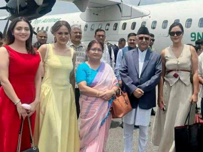 मिस युनिभर्स नेपाल’लाई प्रधानमन्त्रीले दिए शुभकामना