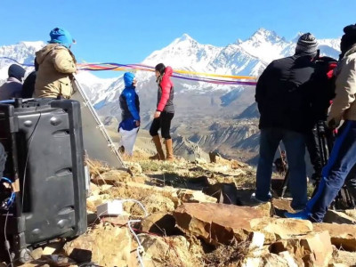 चलचित्र छायाङ्कनको ‘हब’ बन्दै मुस्ताङ