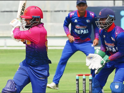 विश्वकपअघि नेपालको दमदार सुरुवात, यूएई ७ विकेटले पराजित