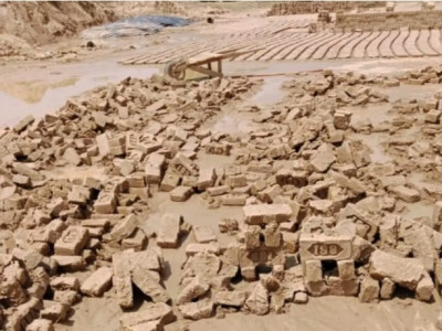 हावाहुरी र वर्षाले ४ करोड ४० लाखको ईट्टामा क्षति
