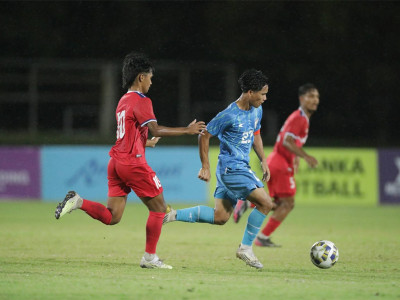 साफ यू–१७ च्याम्पियनशिप फुटबलमा नेपाल भारतसँग पराजित