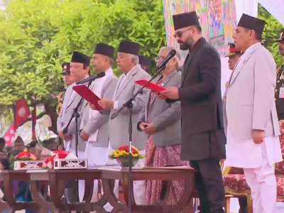 नवनियुक्त प्रधानमन्त्री शाहले लिए शपथ