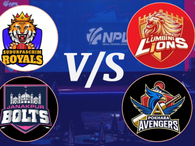 एनपीएल : लुम्बिनी र सुदूरपश्चिम तथा जनकपुर र पोखरा प्रतिस्पर्धा गर्दै