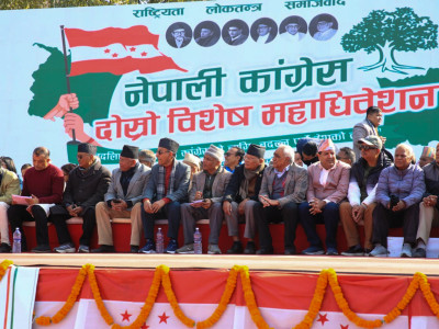 नेपाली कांग्रेसको दोस्रो विशेष महाधिवेशनमा ६५ प्रतिशतभन्दा बढी प्रतिनिधिको सहभागिता
