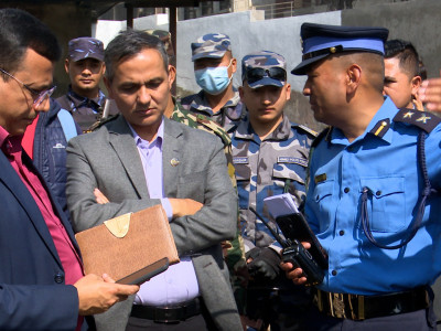 गृहमन्त्री अर्यालद्वारा राष्ट्रपतिको निजी निवास निरीक्षण