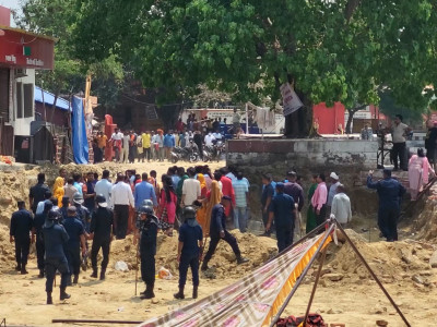 जनकपुरमा शालिक निर्माण विवाद : एकातिर भूमिपुजन अर्कोतिर नाराबाजी