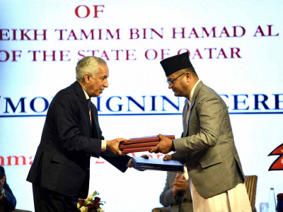 नेपाल र कतारबीच विभिन्न आठ क्षेत्रमा सहकार्य गर्ने समझदारी