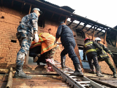 घरमा आगलागी हुँदा एकको मृत्यु
