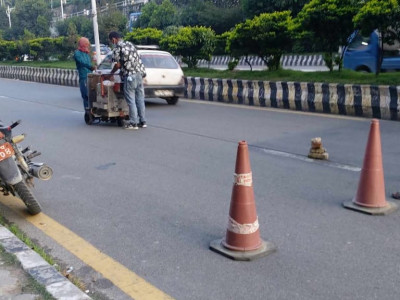 बसको द्रुतसेवा सञ्चालनका लागि डेडिकेटेड लेन बनाउन थालियो
