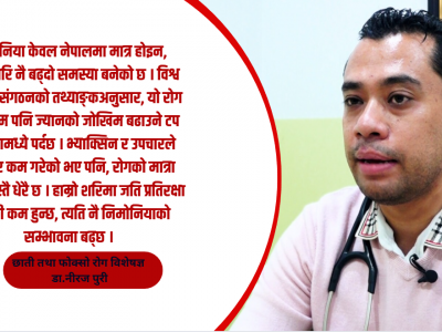 मृत्युदर घटेपनि निमोनियाका बिरामी संख्या बढिरहेको छ : डा. पुरी