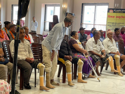 अग्रसेन भवनको रजत उत्सव : कृत्रिम खुट्टा वितरण, रक्तदान सम्पन्न