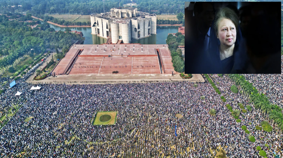बंगलादेशी पूर्व प्रधानमन्त्री खालिदा जियाको अन्त्येष्टि समारोहमा हजारौं नागरिक सहभागी
