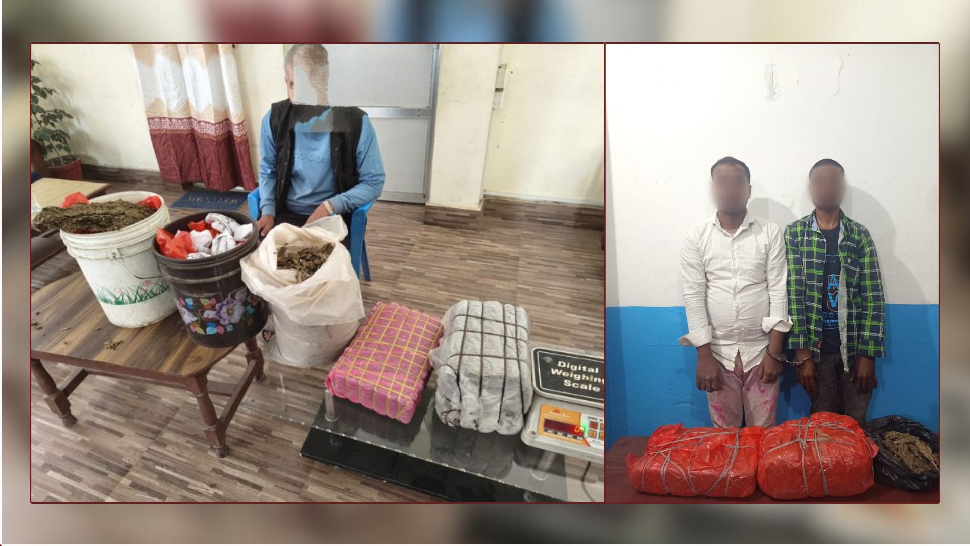 साढे २३ किलो गाँजा सहित तीन जना पक्राउ