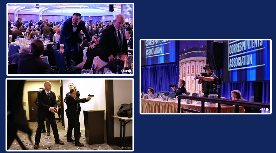 ह्वाइट हाउस करेस्पोन्डेन्ट्स डिनरमा गोलीबारी, राष्ट्रपति ट्रम्प सुरक्षित